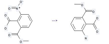 1-Methyl-3-nitrophthalate can be used to produce 3-amino-phthalic acid-1-methyl ester at the ambient temperature